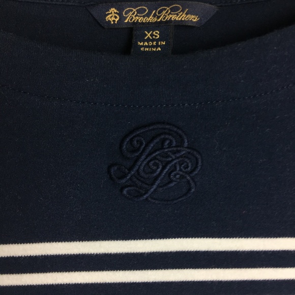 Read description- Brooks Brothers Blue Striped Short Sleeve Dress XS - Picture 2 of 6